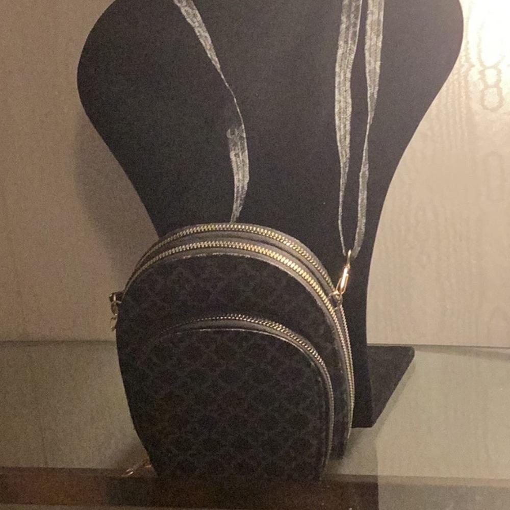 Chic Black Patterned Crossbody Bag $17 - Picture 2 of 5